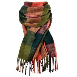 9597 Scarf For Women - Women's Fall Winter Scarfs, Classical Scottish Checked